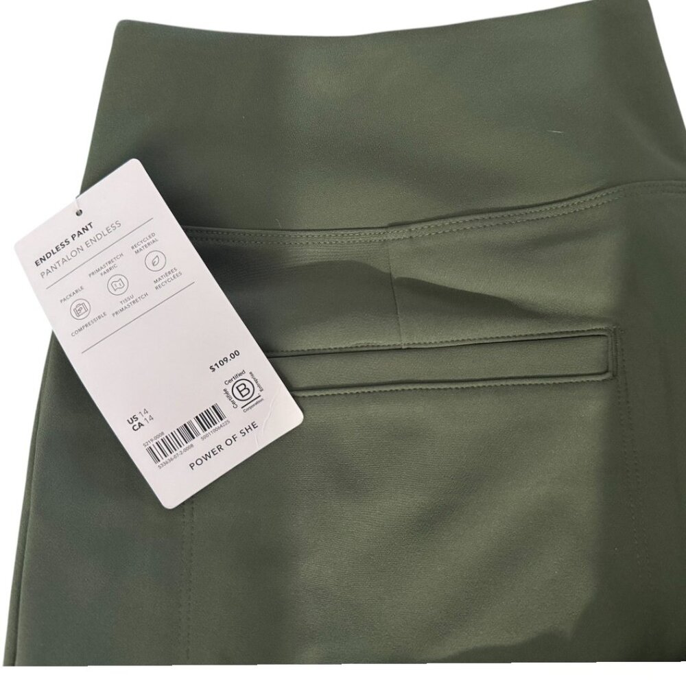 NWT - Athleta Endless Pants - Green - Womens size 14